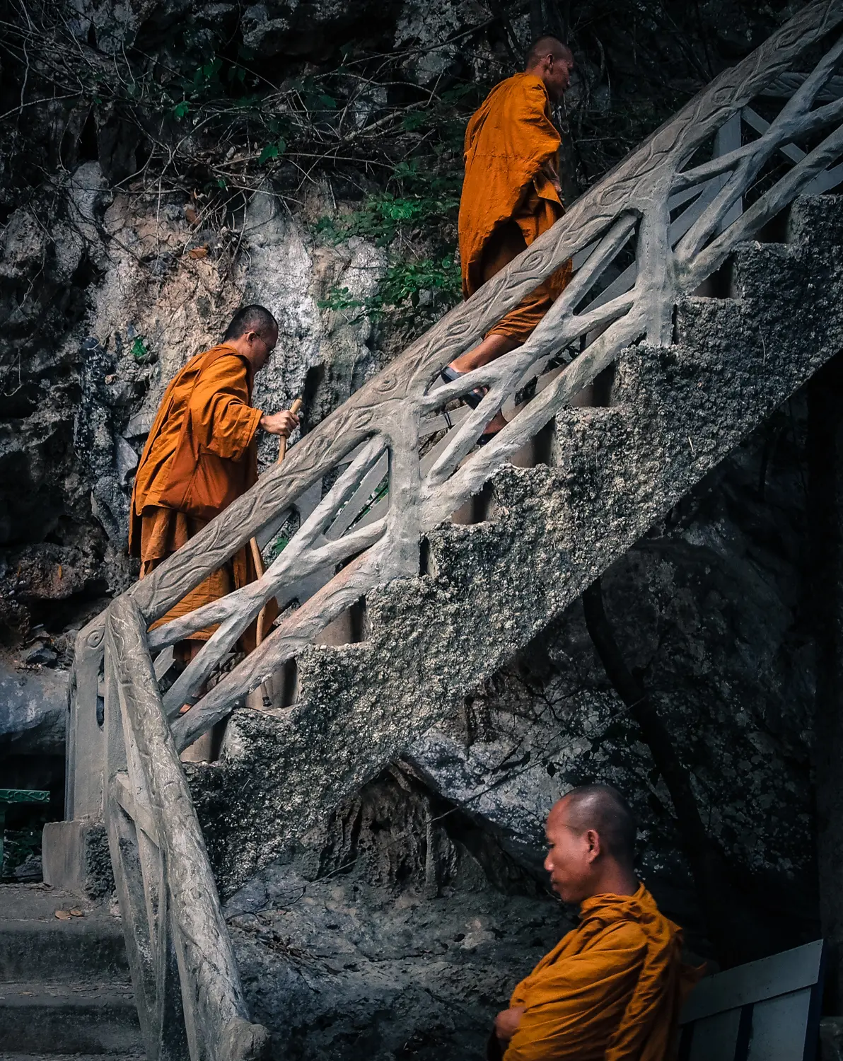 The Three Monks. Laos