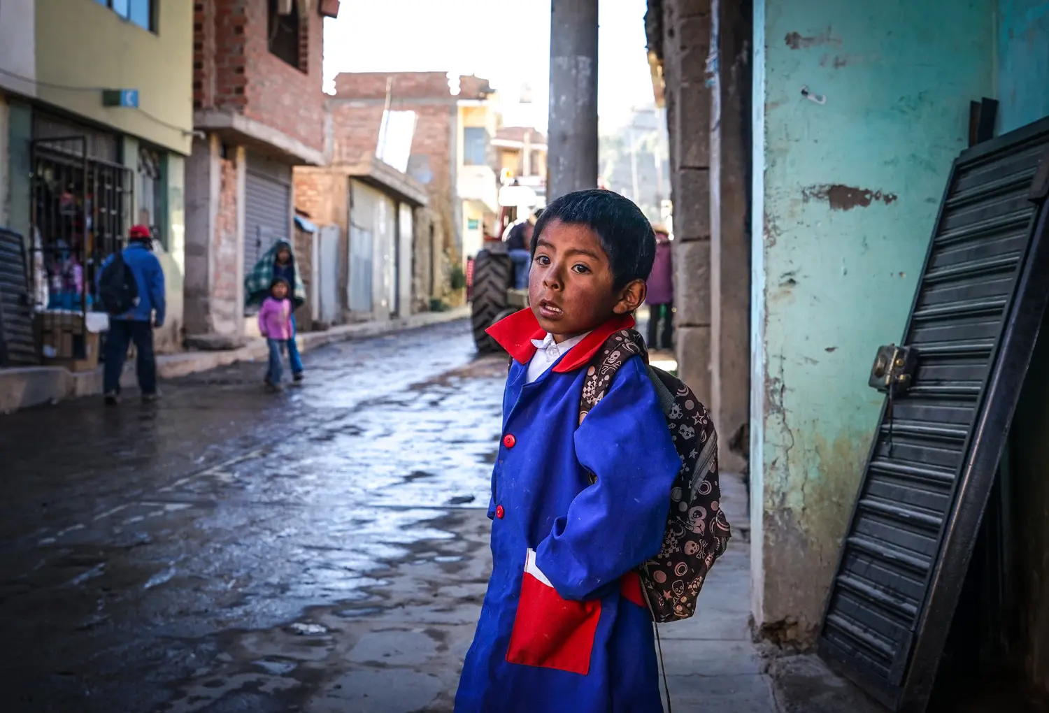 A boy in Cabanaconde, Peru