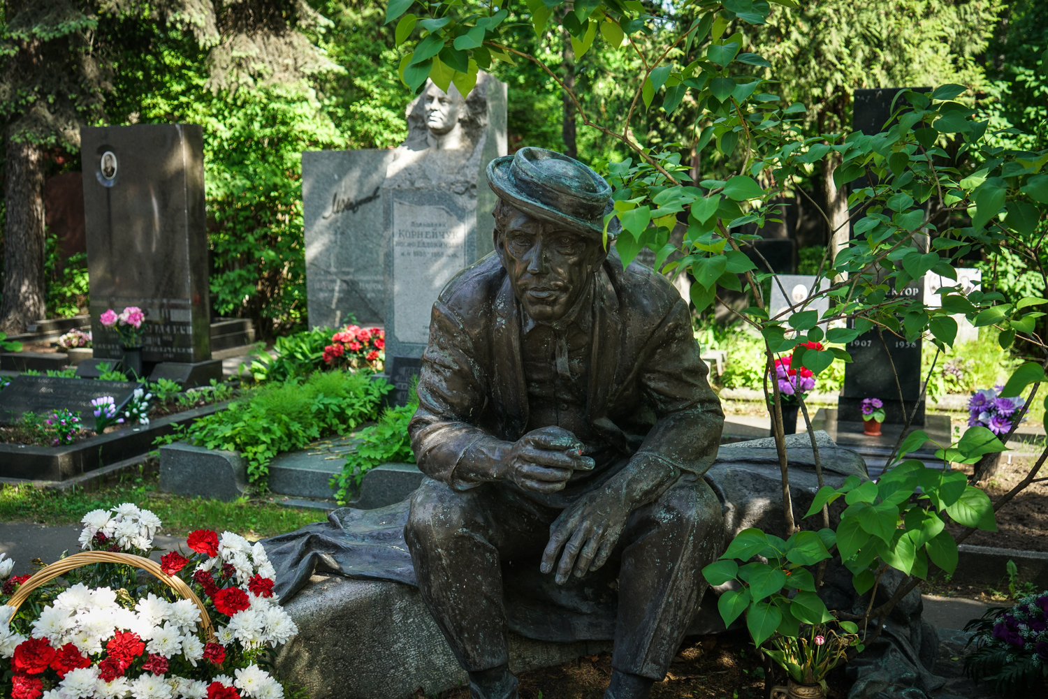 Nikulin's tomb at Novodevichye Cemetery