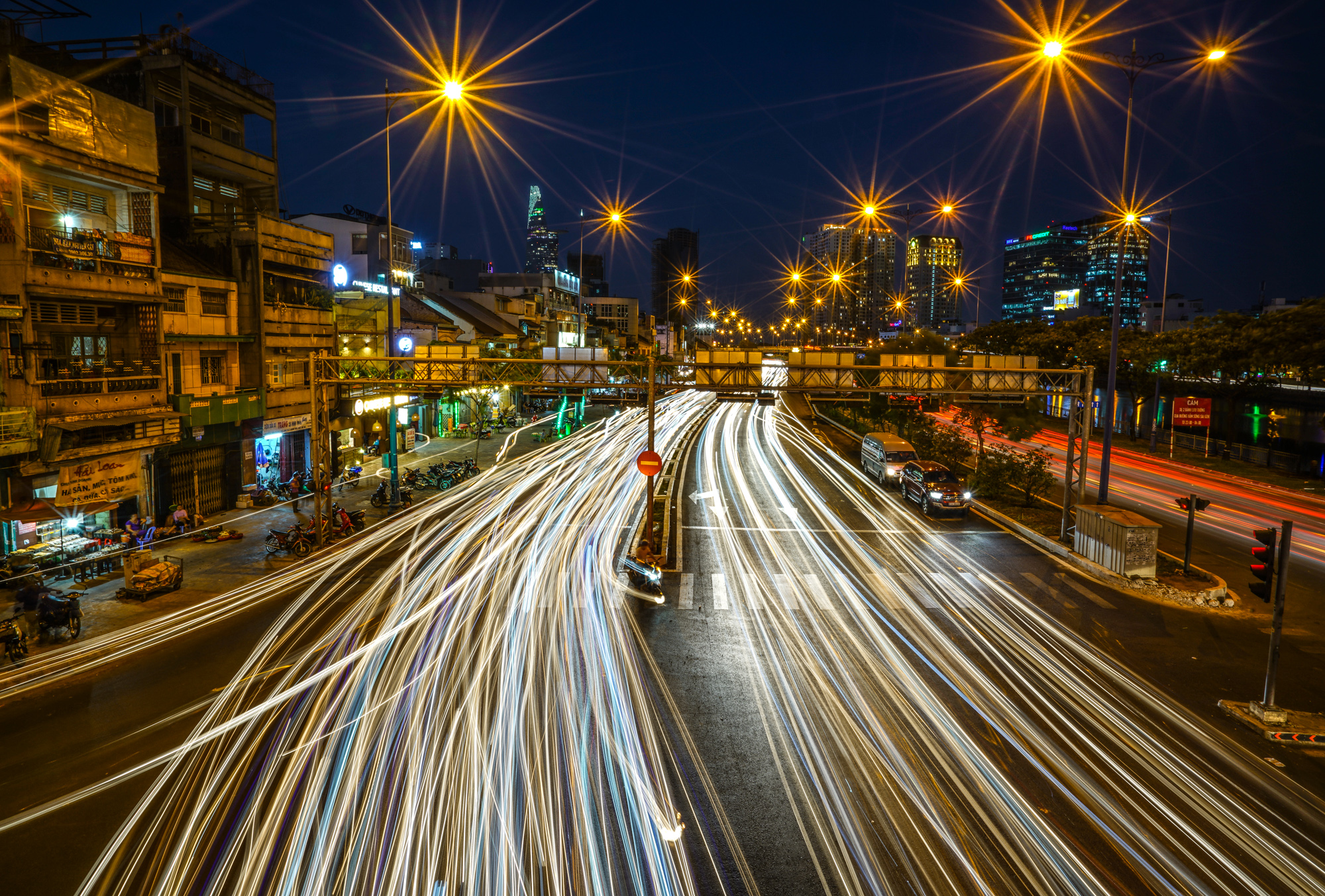 Saigon Traffic at Night